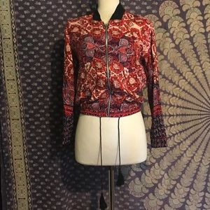 Vintage style Boho bomber jacket